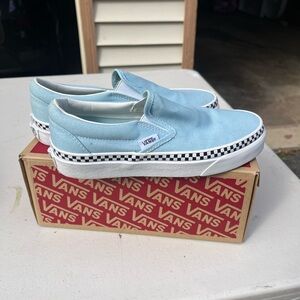 Vans Cool Blue Classic Slip-On Shoes